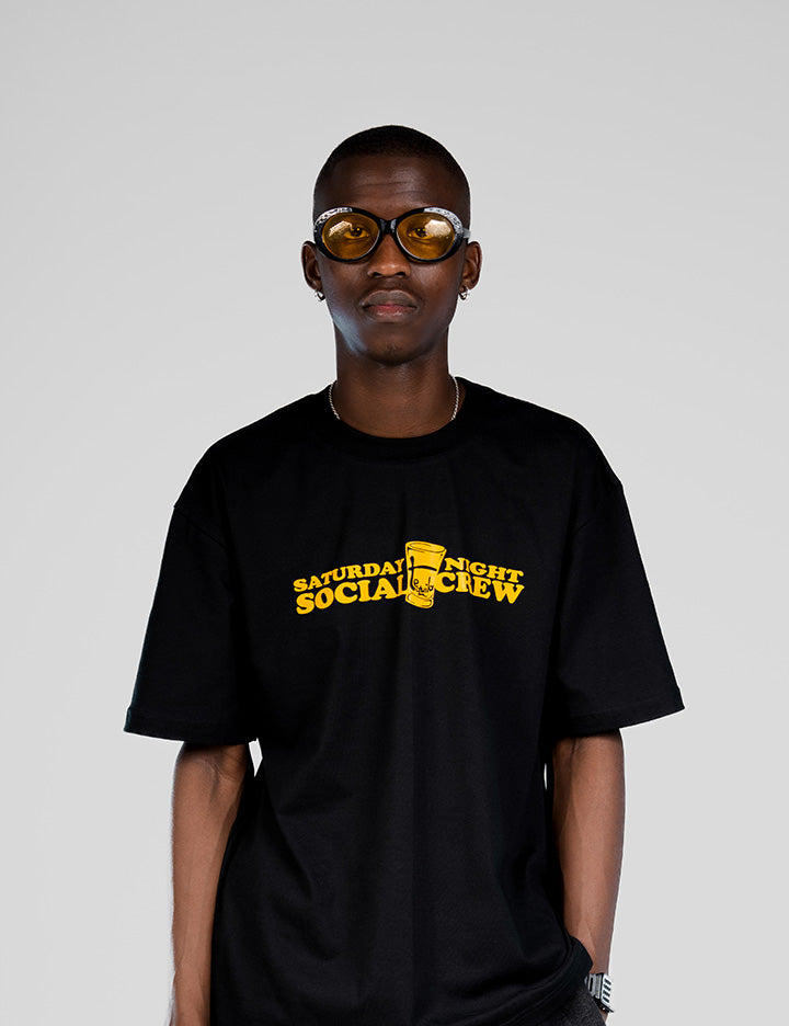 SATURDAY NIGHT SOCIAL CREW GRAPHIC TEE (B)