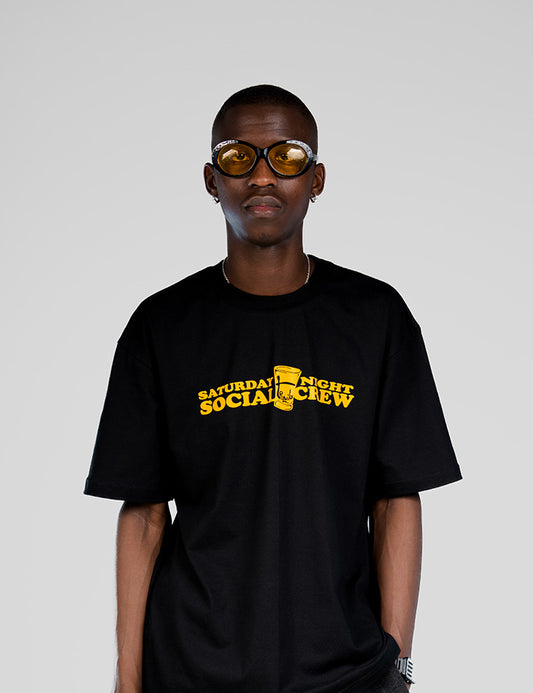 SATURDAY NIGHT SOCIAL CREW GRAPHIC TEE (B)