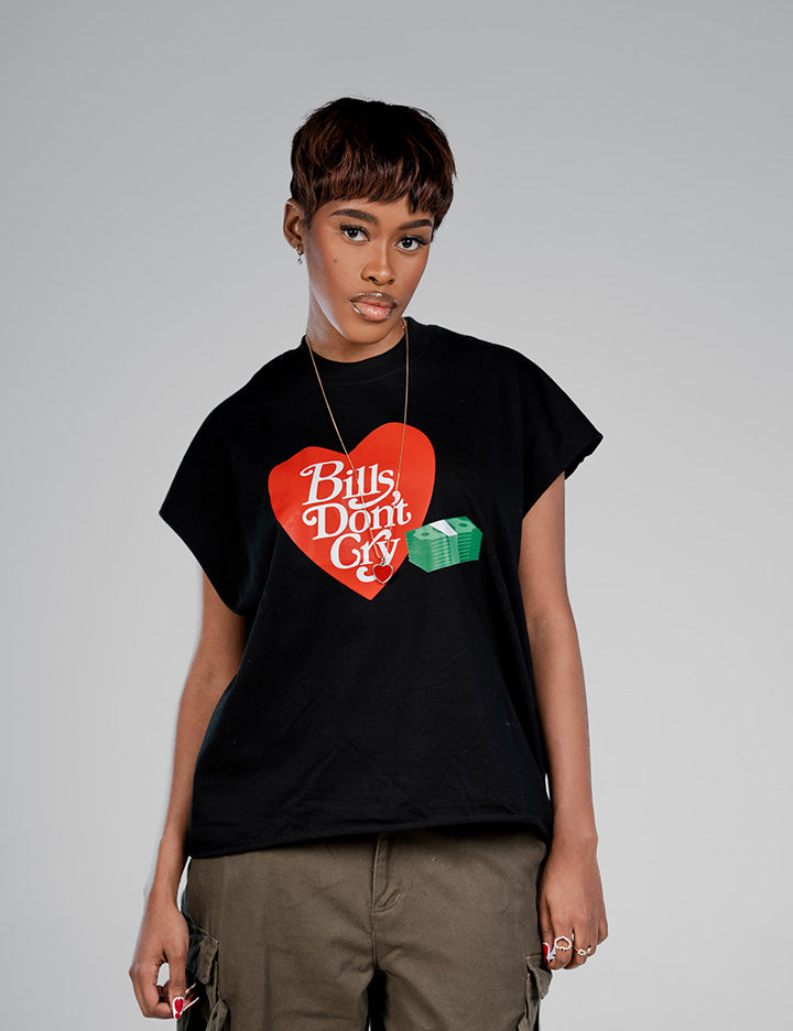 BILLS DON'T CRY CROPPED VEST (B)