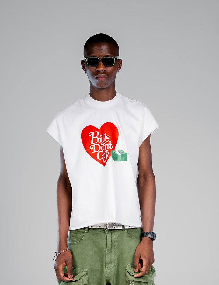 BILLS DON'T CRY CROPPED VEST (W)