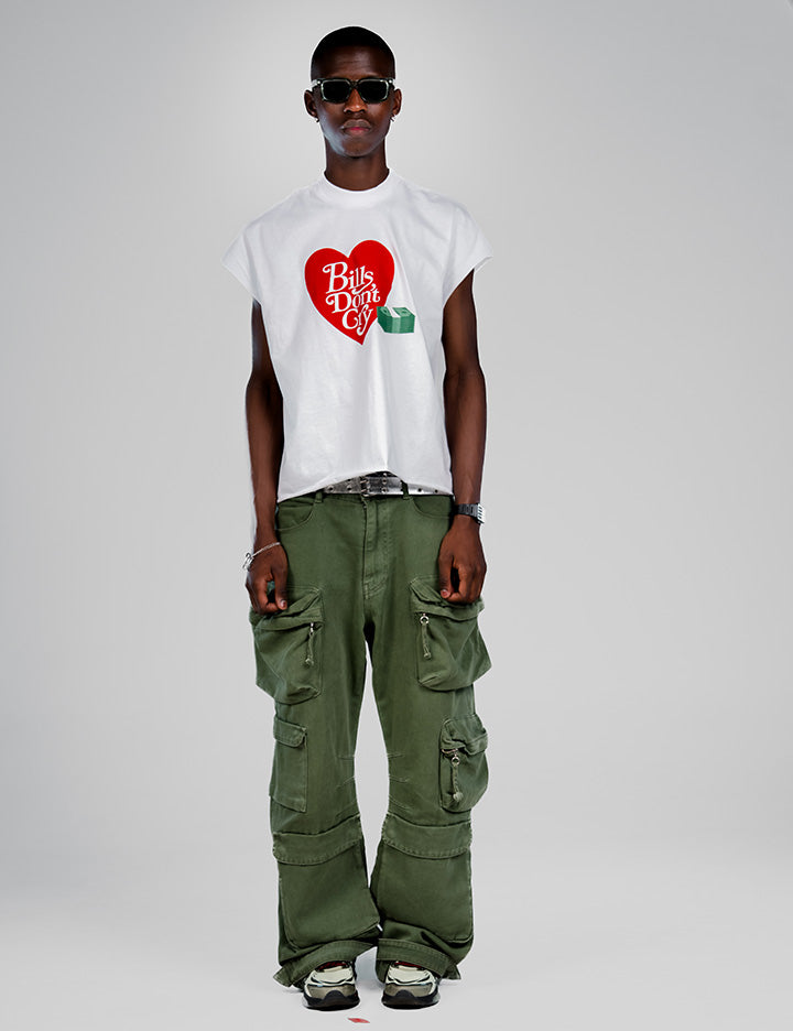 BILLS DON'T CRY CROPPED VEST (W)