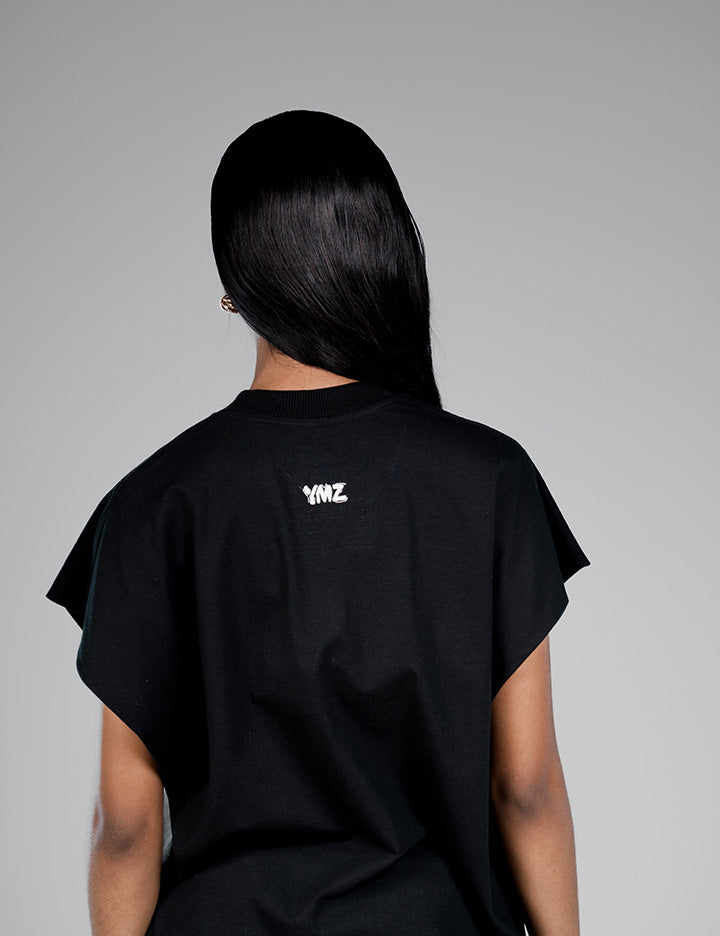 I LOVE YMZ CROPPED VEST (B)