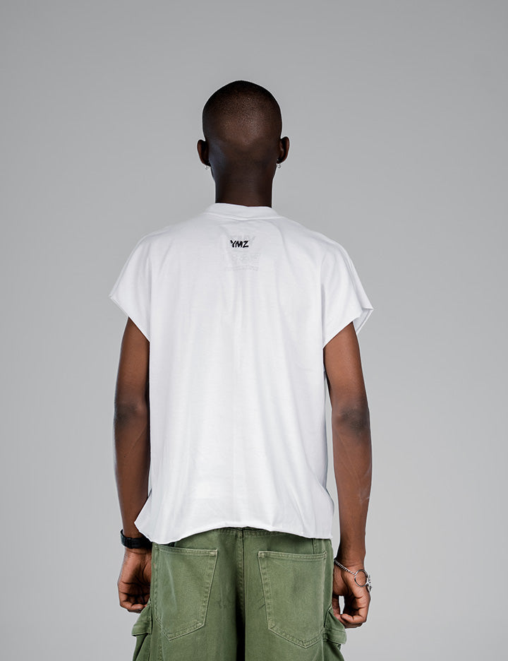 I LOVE YMZ CROPPED VEST (W)